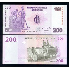 Конго 200 франков 2013г.